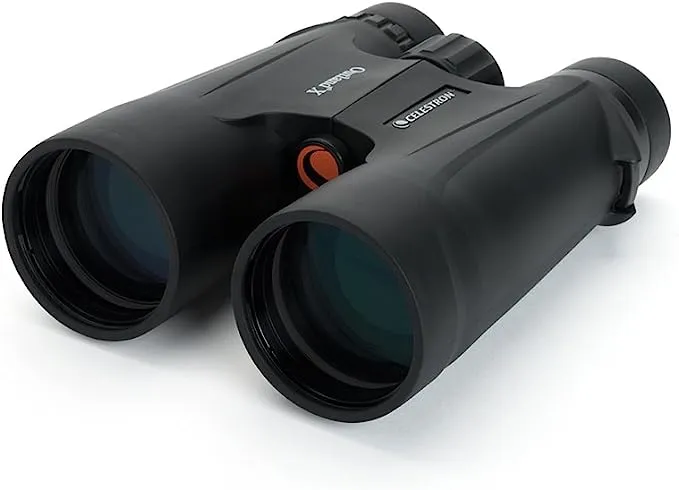 Celestron – Outland X 10x50 Binoculars – Waterproof & Fogproof – Binoculars for Adults – Multi-Coated Optics and BaK-4 Prisms – Protective Rubber Armoring, Black