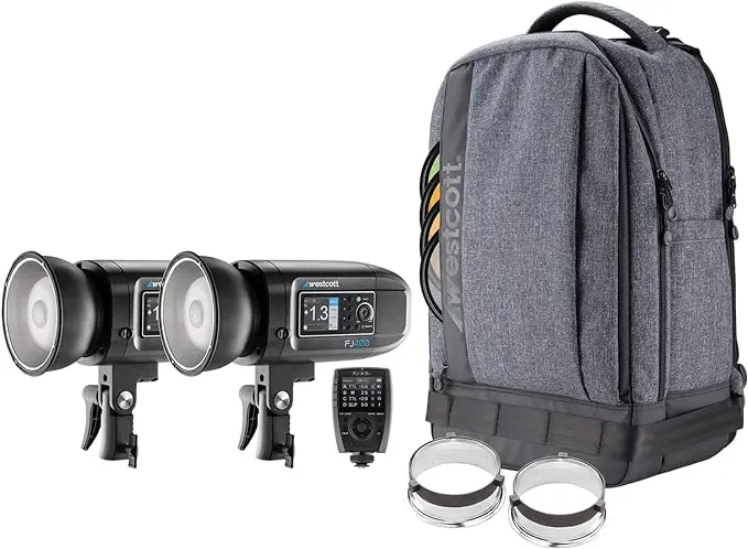 Westcott FJ400 Strobe 2-Light Backpack Kit with FJ-X3m Universal Wireless Trigger