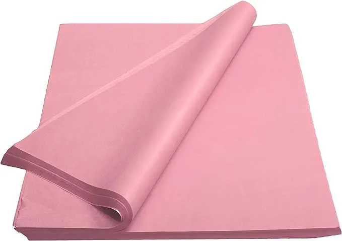 Crown 480 Sheets Bulk Pack Pink Tissue Paper Gift Wrap - Ream of Paper - 15 inch