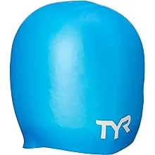 TYR Long Hair Wrinkle Free Silicone Swim Cap