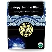 Buddha Teas - Sleepy Temple Blend - Organic Herbal Tea - For Health & Wellbeing - Blend of Herbs & Flowers - Clean Ingredients - Caffeine Free - OU Kosher & Organic - Non-GMO - 18 Bleach-Free Tea Bags