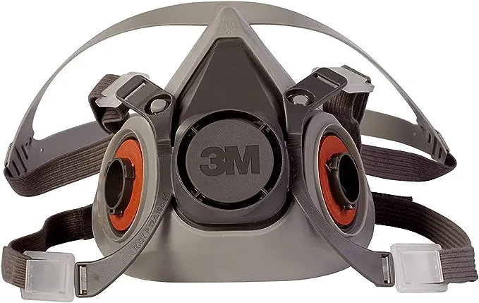 3M Multi-Purpose Half Face Respirator 6000 Gray L 1 pc