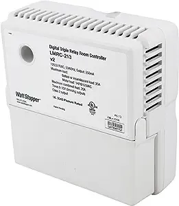 Watt Stopper LMRC-213 Digital 3-Relay Room Controller On/Off/Dimming 120/277, White