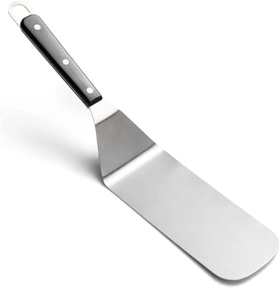 Fox Run Griddle Spatula, Non-Slotted, Stainless Steel,Silver 14.76 x 2.95 x 3.35”