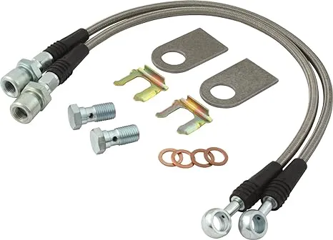 Allstar Performance ALL42033 Stainless Steel Brake Hose Kit for GM Metric Brake Vehicles