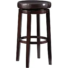 Linon Maya 29" Swivel Barstool, Brown