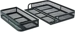 Guide Gear Universal ATV Front and Rear Cargo Basket Set, Luggage Carrier Racks, Heavy-Duty Steel Mesh, 2 Piece