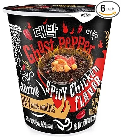 Daebak Noodles Ghost Pepper spicy chicken flavor (pack of 6)