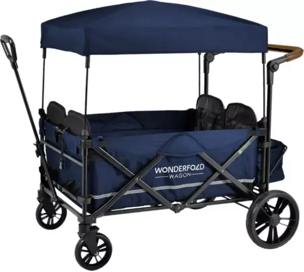 Wonderfold Wagon Pull and Push Quad Stroller Wagon 4-Seater