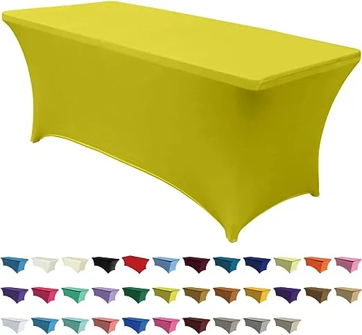 ABCCANOPY Spandex Tablecloths for 8 ft Home Rectangular Table Fitted Stretch ...