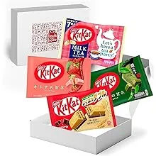 Japanese Mini Kit Kat Variety Pack including Strawberry, Milk Tea, Oat Double Chocolate & Green Tea Matcha