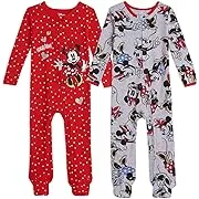 Disney Minnie Mouse Princess Classics Lion King Baby Girls 2 Pack Zip Up Sleep N' Plays Newborn to Infant