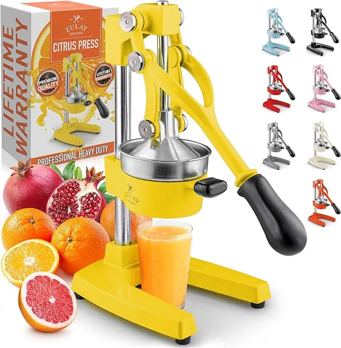 Heavy-Duty Manual Juice Press | Zulay Kitchen Extra Tall Black Phd