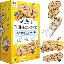 NONNIS: Lemon Blueberry Almond Thin Cookies, 4.4 oz