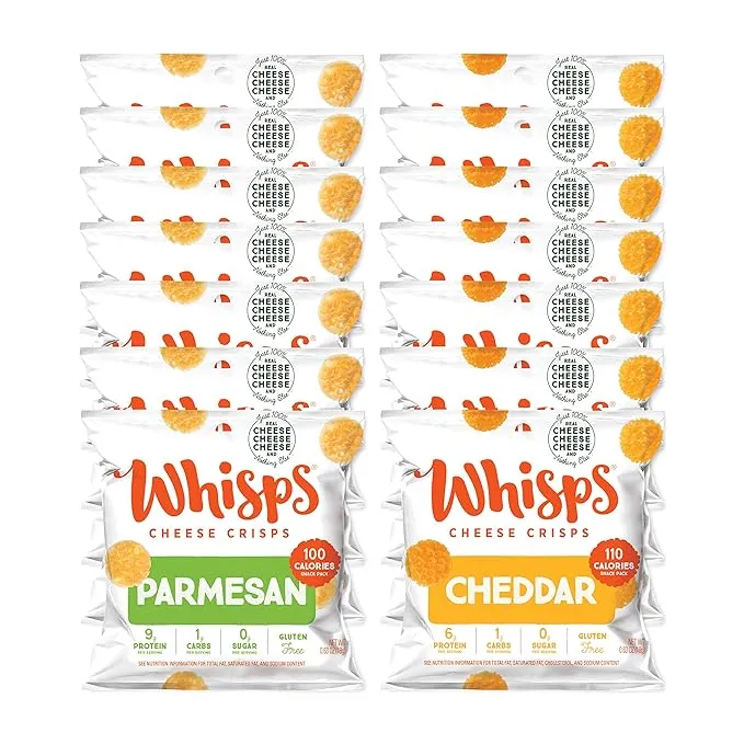 Cello Whisps Cheese Crisps Variety Pack - 14 bags, 0.63 oz each