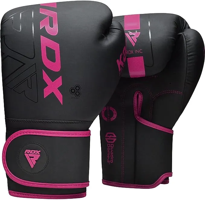 RDX Boxing Gloves Men Women, Pro Training Sparring, Maya Hide Leather Muay Thai MMA Kickboxing, Adult Heavy Punching Bag Gloves Mitts Focus Pad Workout, Ventilated Palm, 8 10 12 14 16 Oz