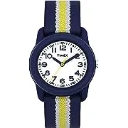 Timex Kids Analog Blue Yellow Elastic Watch