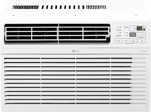 LG 10000 BTU Window Air Conditioners [2023 New] Remote Control WiFi App Ultra-Quiet Washable Filter Cools 450Sq.Ft for Medium & Large Room AC Unit air conditioner Easy Install White LW1017ERSM1