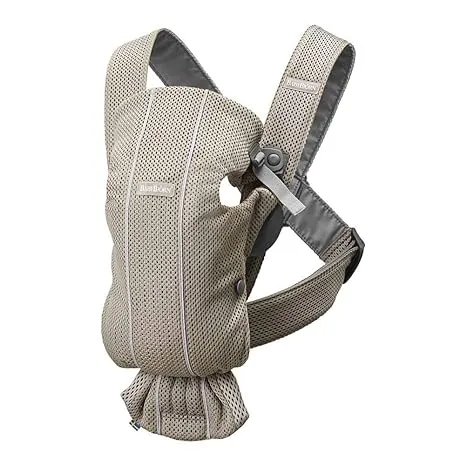 BabyBjörn Baby Carrier Mini, 3D mesh, Gray Beige