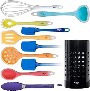 11-Piece All-In-One Silicone Utensil Set Multicolor