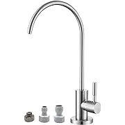 OWOFAN RO Faucet Water Filter Faucet Non-Air-Gap Drinking Water Beverage Faucet for Reverse Osmosis Systems Water Filtration System 304 Stainless Steel Brushed 3303SN