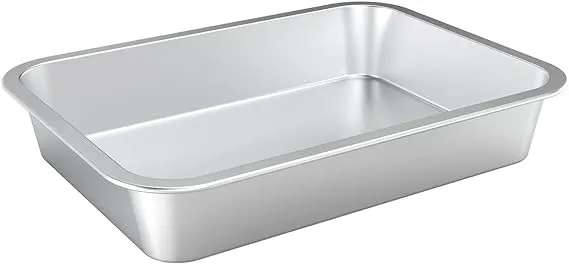 onlyfire Stainless Steel Baking Pan Roaster Ovens Cookie Sheet Barbeque Grilling Pan for Baking Breads, Grilling Chicken, Vegetables, Easy to Clean & Dishwasher Safe