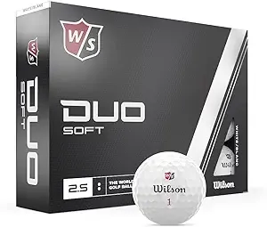 2023 Wilson Staff Duo Soft Golf Ball, White, 12-Pack