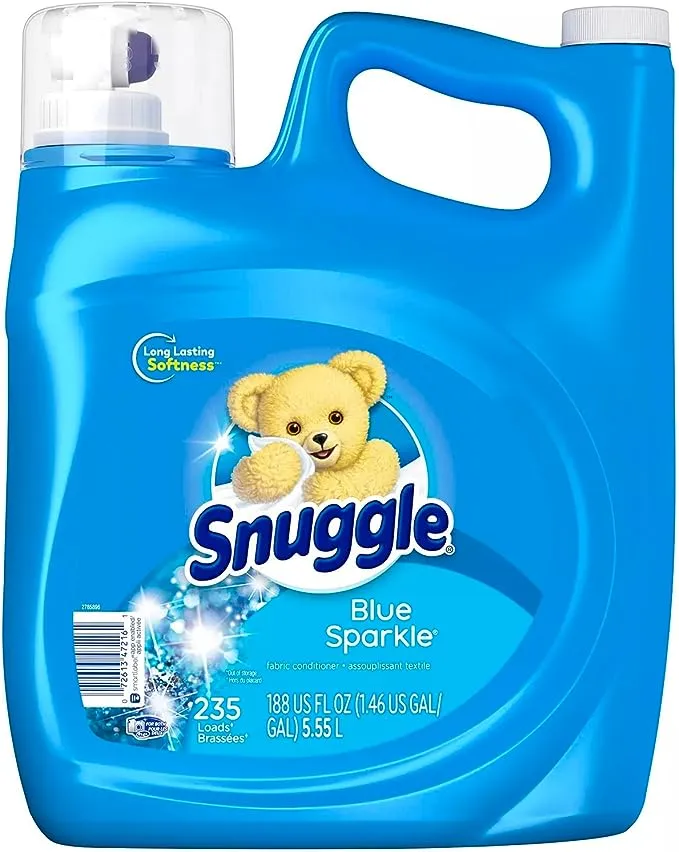 Snuggle Fabric Softener Liquid, Blue Sparkle, 120 Ounce, 150 Loads