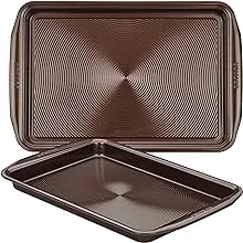 Circulon Nonstick Bakeware Set with Nonstick Cookie Sheets / Baking Sheets - 2 Piece, Chocolate Brown