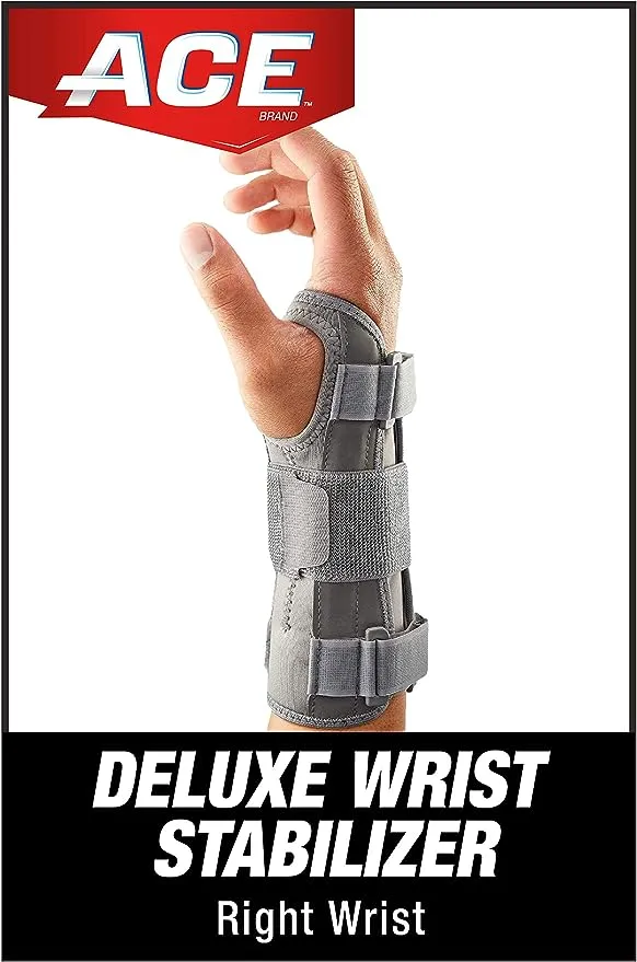 ACE B074P9L1Y2 Brand Carpal Tunnel Wrist Stabilizer with Memory Foam Palm, One Size Fits Most