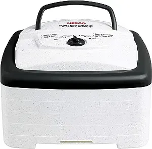 NESCO FD-80A Square Shaped Food Dehydrator, For Snacks, Fruit, Beef Jerky, White