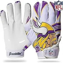 Franklin Sports NFL Youth Football Receiver Gloves, Minnesota Vikings