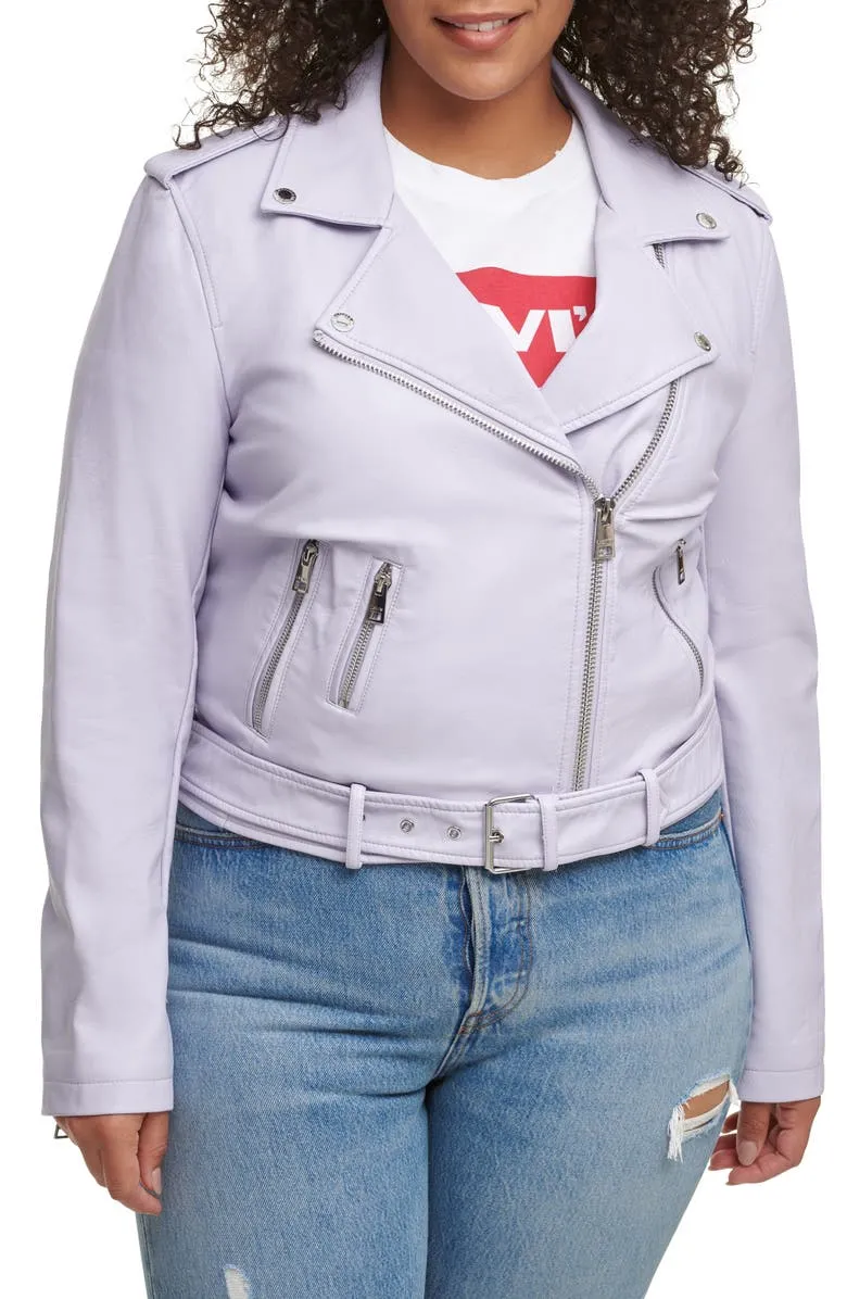 Levi's Women's Belted Faux Leather Moto Jacket