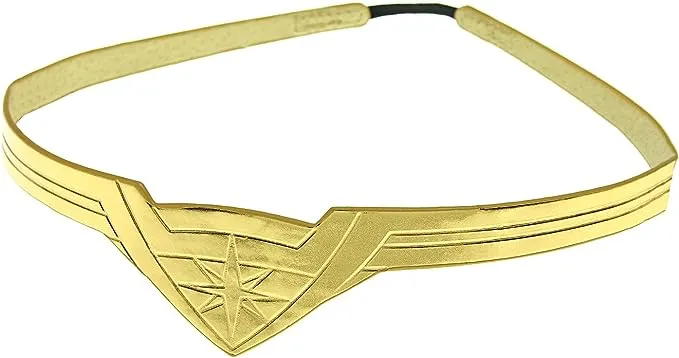 DC Comics Wonder Woman Gold Tiara Movie Superhero Costume Cosplay Stretch Band