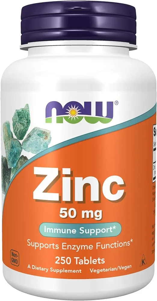 Now- Zinc Gluconate 50mg 100 Tabs