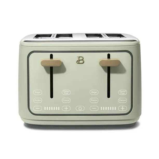 Beautiful 19119 4 Slice Toaster, Sage Green by Drew Barrymore