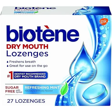 Biotene, Dry Mouth Lozenges, Refreshing Mint, 27 Count (Pack of 1)