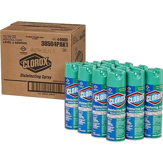 Clorox® Disinfecting Spray, Fresh Scent, 19 Oz Bottle, Case Of 12