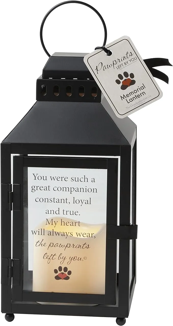 Metal Lantern - A Heartfelt Remembrance and Sympathy/Griev<wbr/>ing Gift for Pet Ca...