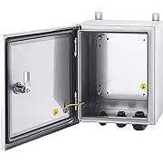 IP65 Weatherproof Stainless Steel Box Wall-Mounted Electronic Equipment Enclosure Box with Mounting Plate and Wall Bracket (12'' x 10'' x 6'')…