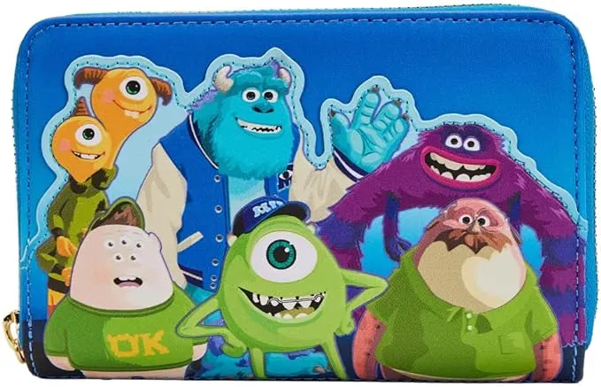 Loungefly Monster&#x27;s University Scare Games Zip Around Wallet