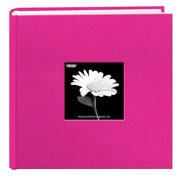 Pioneer Photo Albums Holds 200 Photos, Bright Pink, 4" x 6"