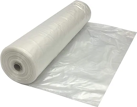 Farm Plastic Supply - Clear Plastic Sheeting - 6 mil - (10' x 100') - Thick Plastic Sheeting, Heavy Duty Polyethylene Film, Drop Cloth Vapor Barrier Covering for Crawl Space