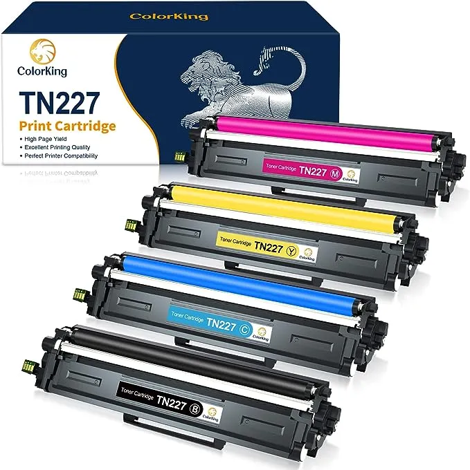 ColorKing Compatible Toner Cartridge Replacement for Brother TN227 TN-227 TN227BK ...