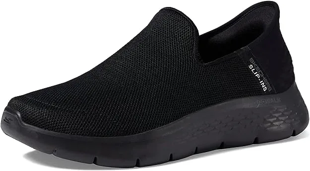 Skechers Men's Slip-Ins Go Walk Flex No Hands Black, Size 10.5