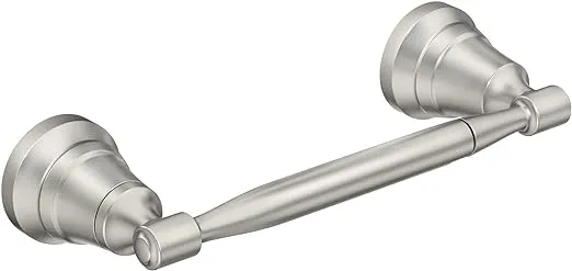 Moen Halle Brushed Nickel Moen MY0308BN Halle Double Post Pivoting Toilet Paper Holder, MY0308BN