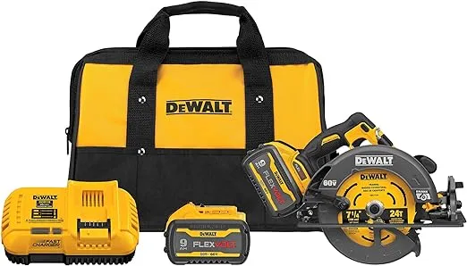 DEWALT FLEXVOLT 60V MAX* Circular Saw with Brake Kit, 7-1/4-Inch (DCS578X2)