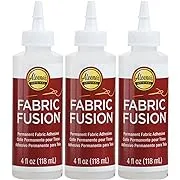 Aleene's Fabric Fusion Permanent Fabric Adhesive 3-Pack, 4 oz.