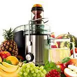 MegaChef Wide Mouth Extractor Juice Machine with Dual Speed Centrifugal Stainless Steel Juicer, 3.5 Cup, Chrome Silver