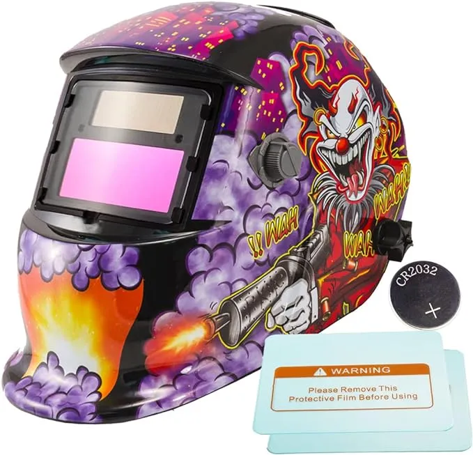 Clown Style Solar Welder Mask Auto-Darkening Welding Helmet Arc Tig mig grinding